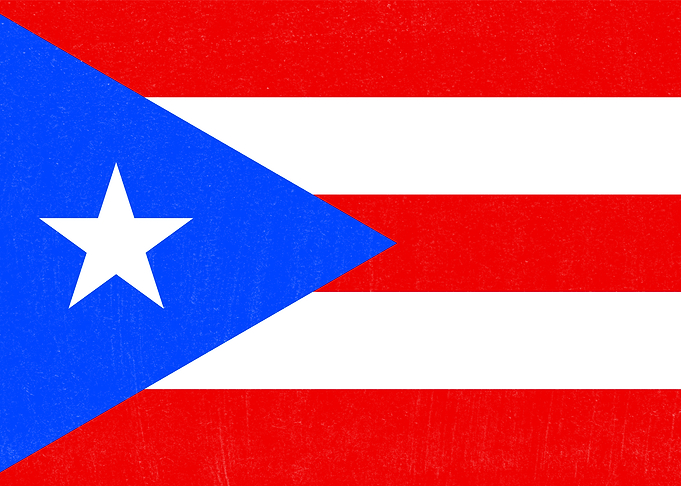 Puerto Rico Flag Distressed