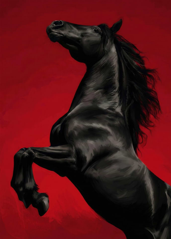 Midnight Stallion: Crimson Powe
