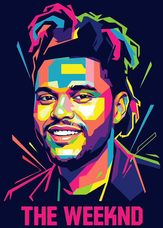 The Weeknd Pop Art Portrait