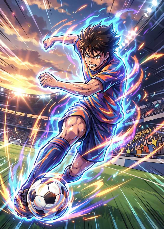 Anime Soccer Player