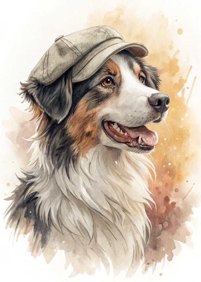 Dog Wearing a Cap