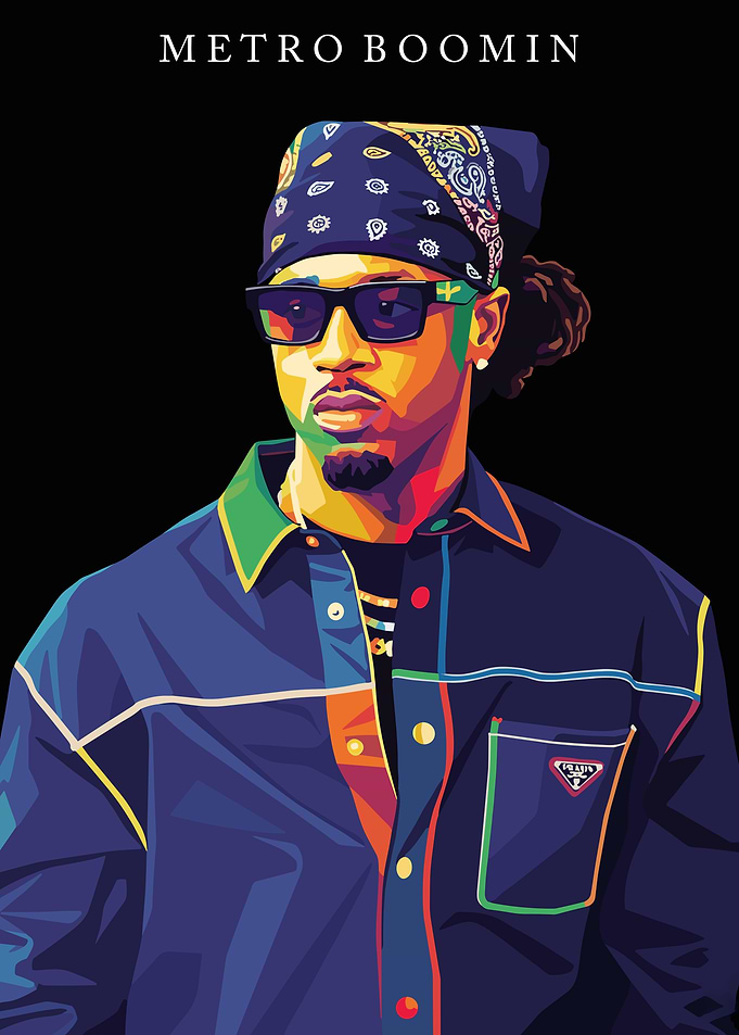 Metro Boomin Pop Art Portrait