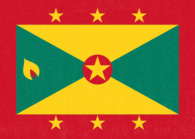 Grenada Flag Distressed