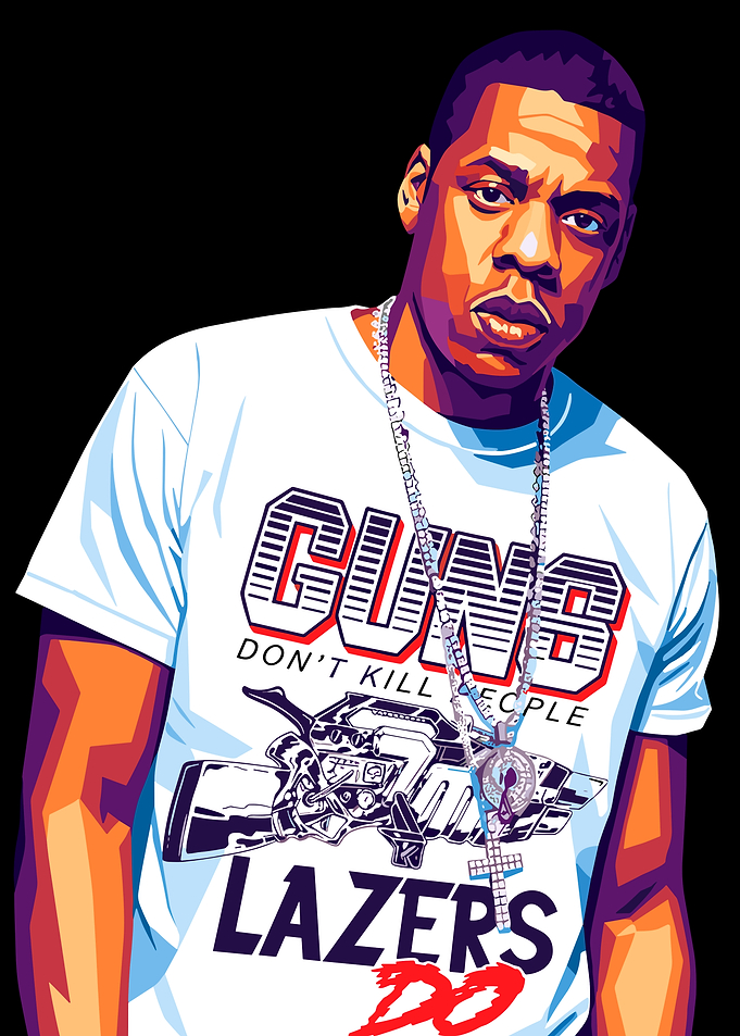 Jay-Z Pop Art Portrait