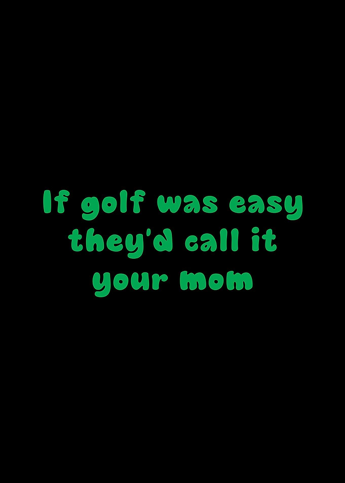 Golf Humor Text Art
