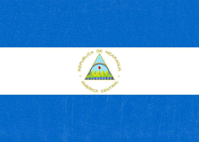 Nicaragua Flag Distressed
