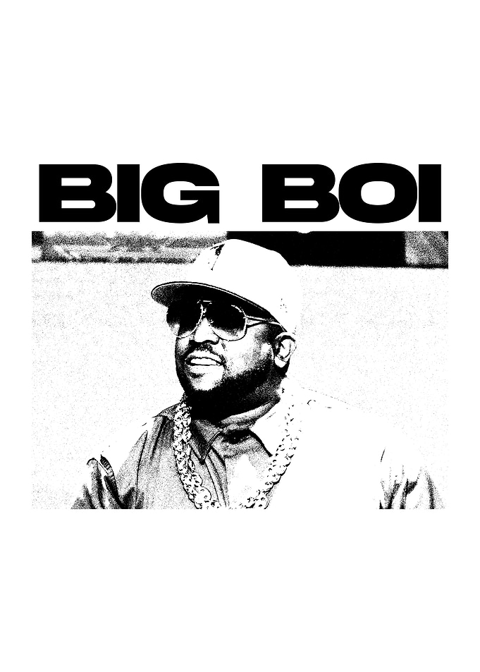 Big Boi Portrait with Text