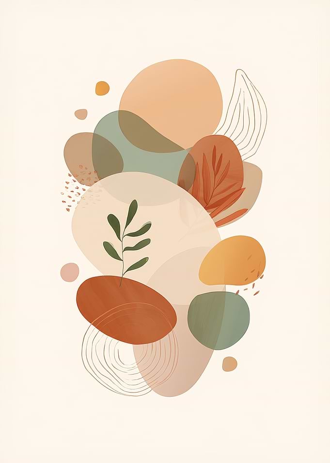 Abstract Organic Shapes and Botanicals