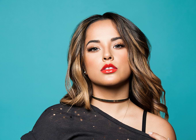 Becky G with Red Lipstick