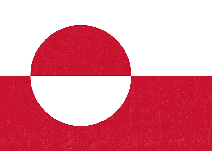 Greenland Flag Distressed