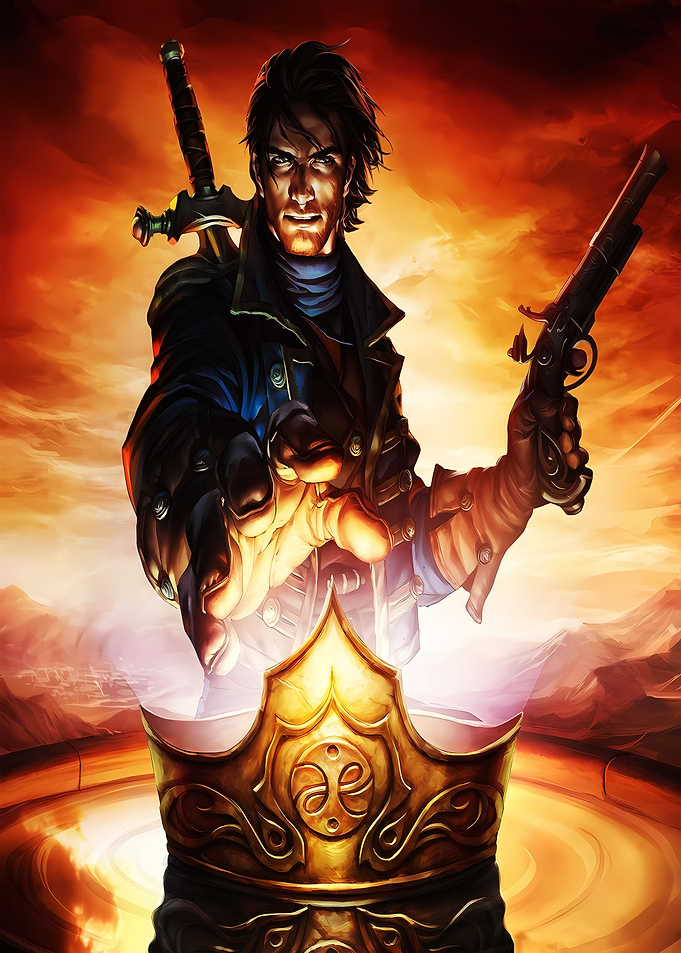 Fable game with sword and pistol