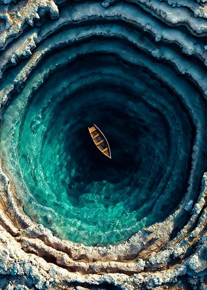 Deep Blue Grotto Boat Aerial