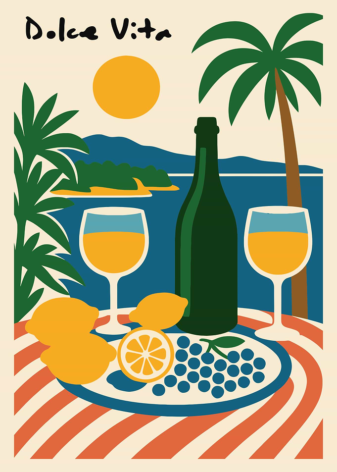 Dolce Vita Beach Scene