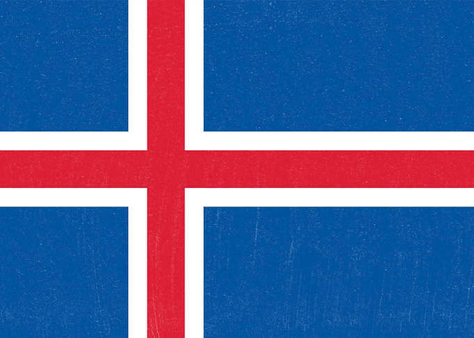 Iceland Flag Distressed