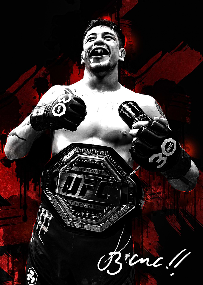 Brandon Moreno UFC Champion with Belt