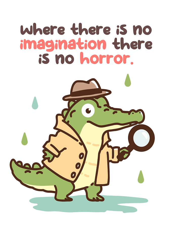 Detective Alligator with Magnifying Glass