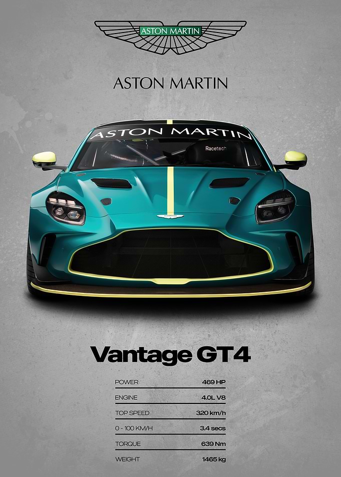 Aston Martin Vantage GT4 Race Car