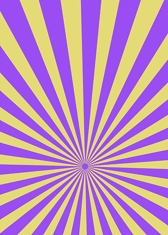 Purple and Yellow Sunburst Pattern