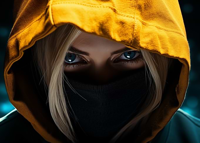 Woman in Yellow Hoodie