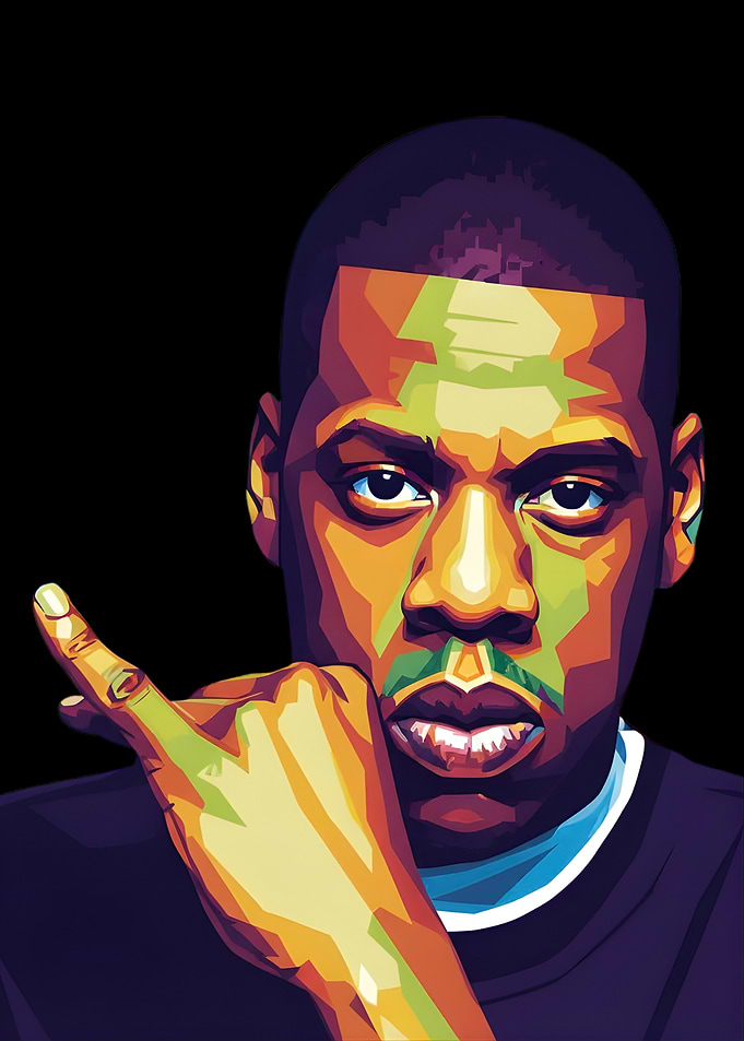 Jay-Z Pop Art Portrait