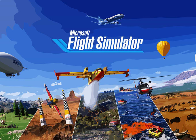 Microsoft Flight Simulator Game Art
