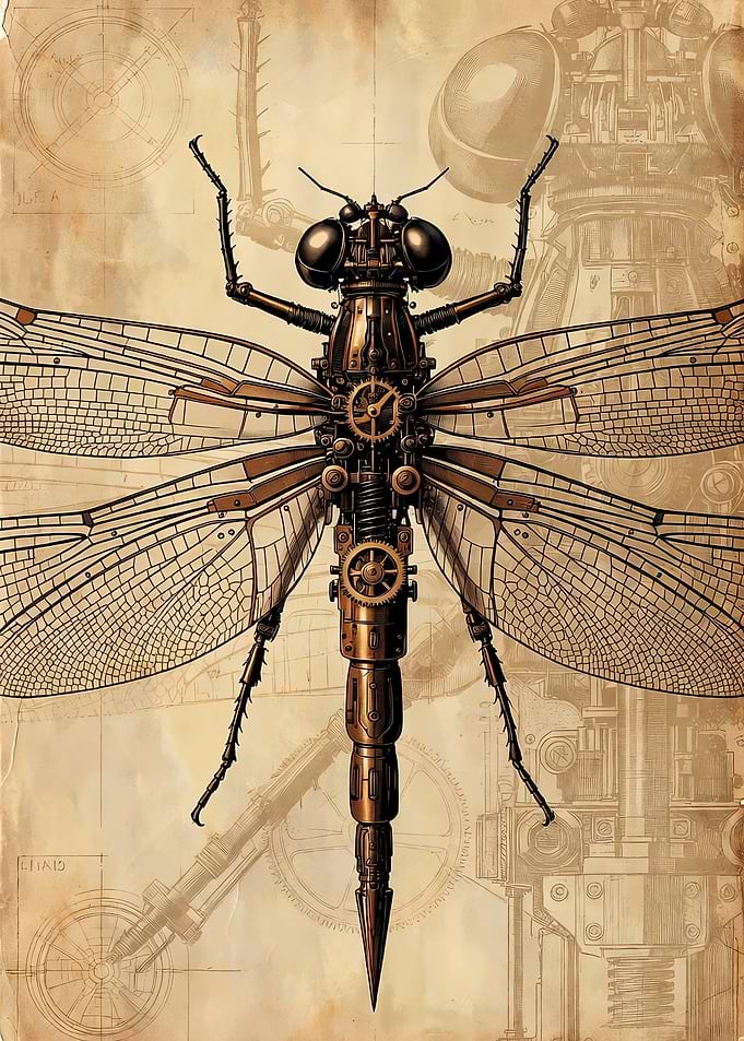 Dragonfly Mechanical Art