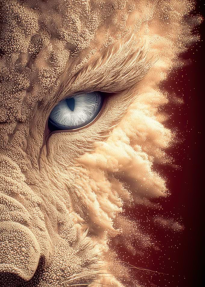 Close-up of a Lion's Eye