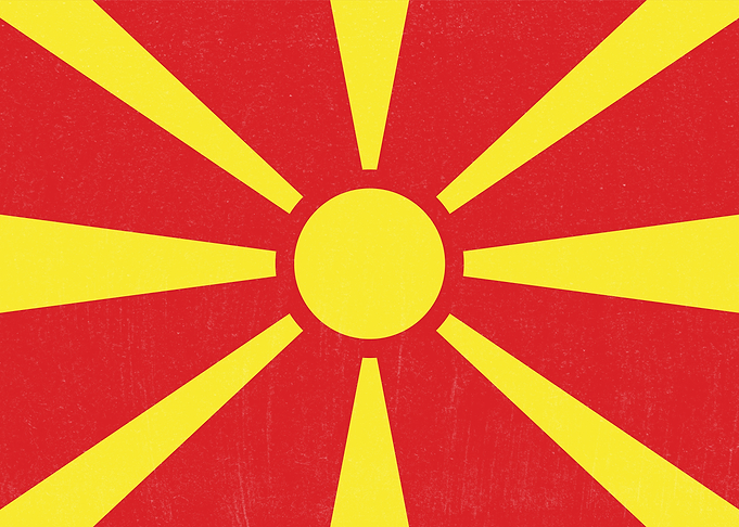 North Macedonia Flag Distressed