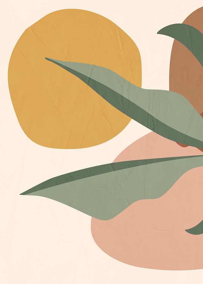 Abstract Botanical Shapes