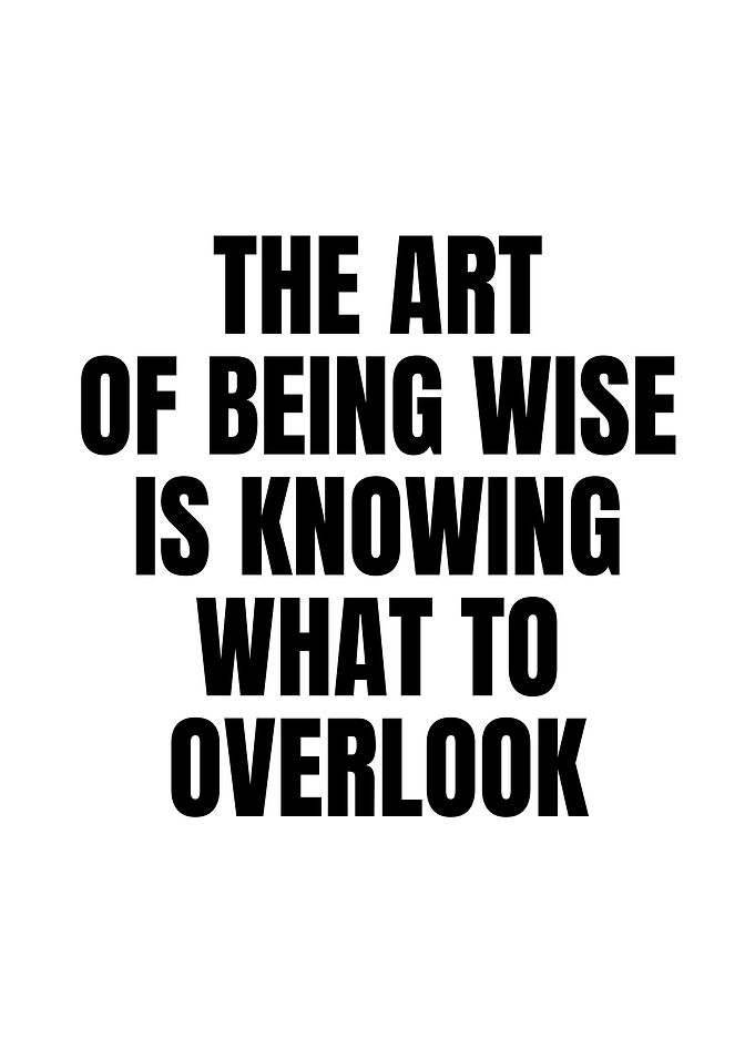 The Art of Being Wise Quote