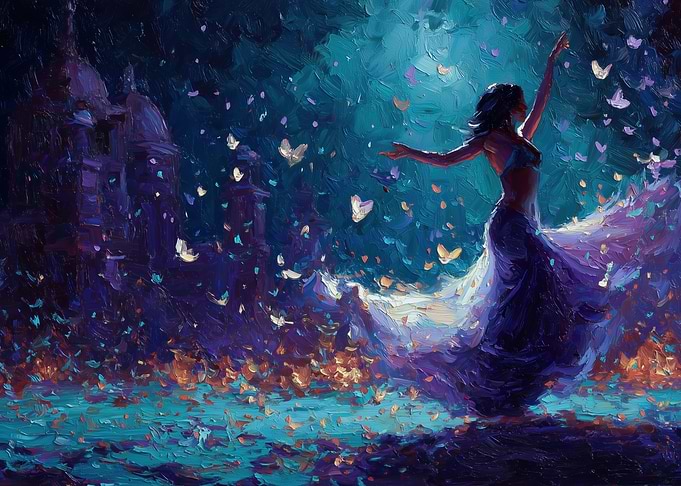 Dancer with Butterflies