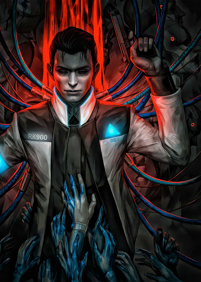 Connor RK900 with reaching hands