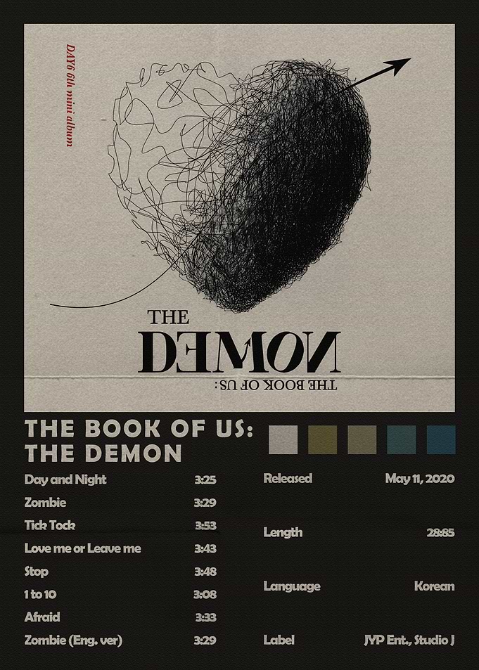 DAY6 The Book of Us: The Demon Album Art