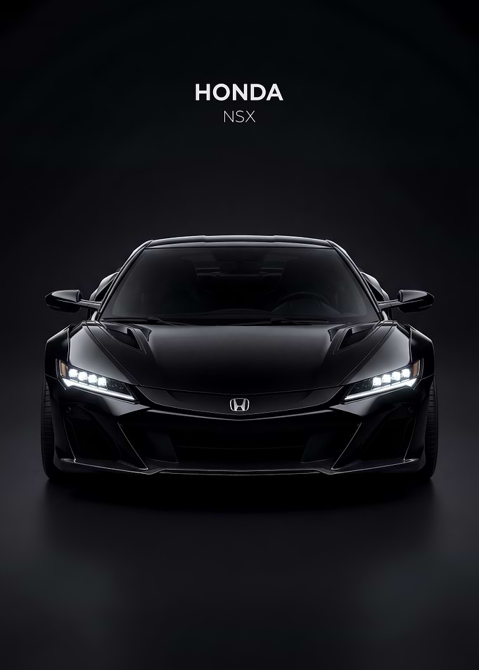 Honda NSX Black Sports Car