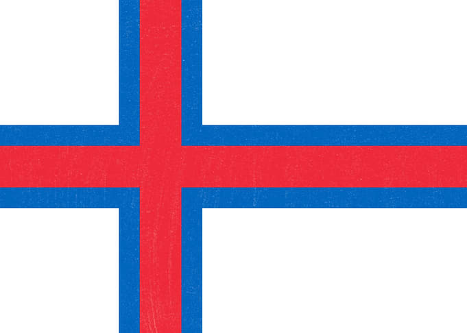 Faroe Islands Flag Distressed