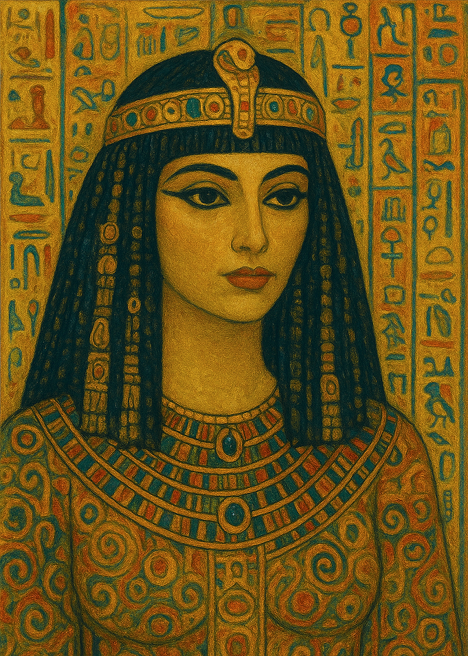 Cleopatra in Egyptian Attire