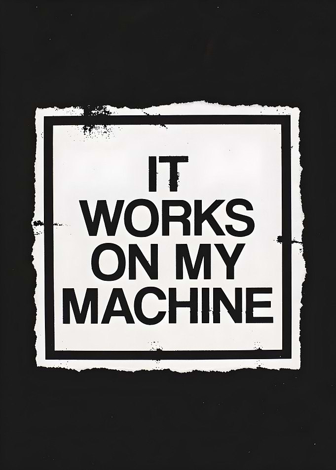 It Works On My Machine Text Art
