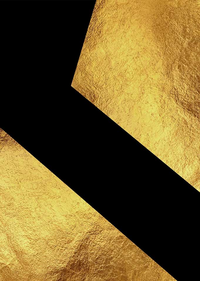 Abstract Gold and Black Geometric Design