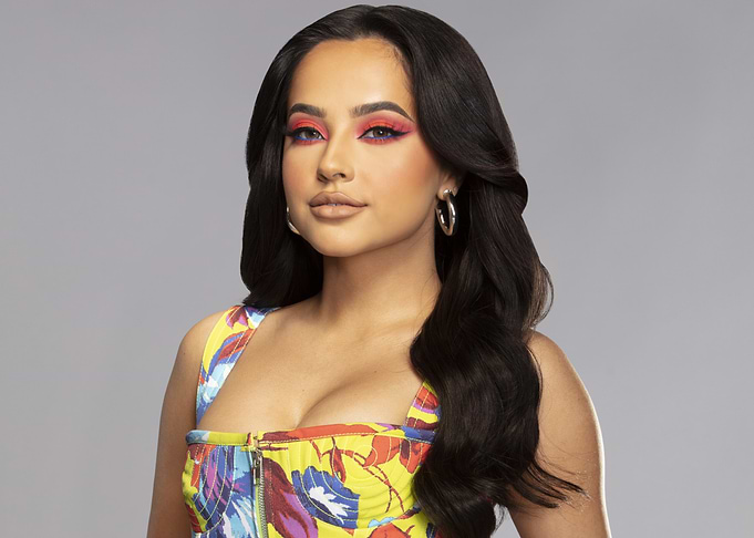 Becky G in Colorful Top