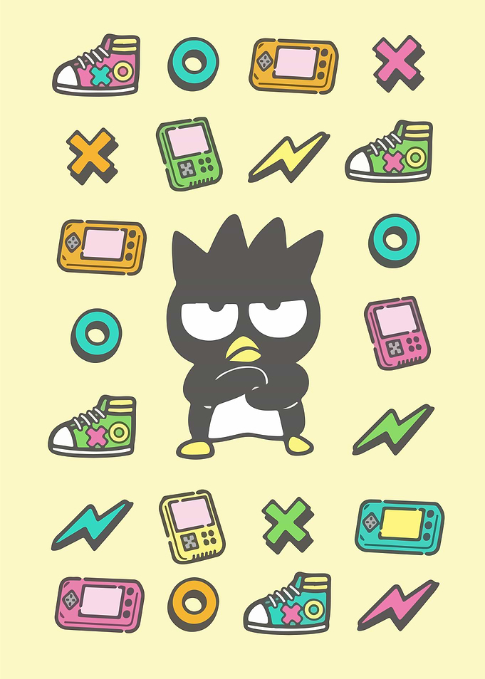 Badtz-Maru and Retro Gaming Icons