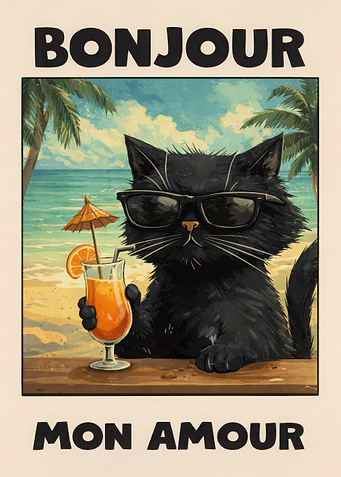 Cool Cat on Vacation