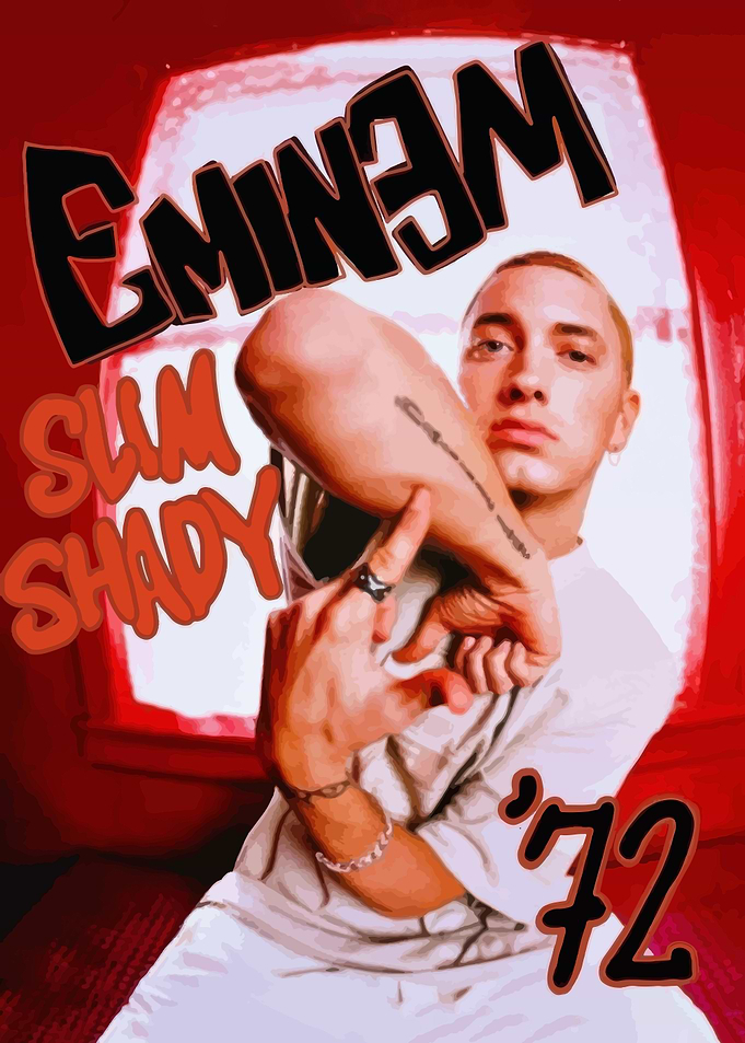 Eminem Slim Shady '72 Poster