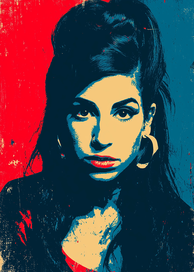 Amy Winehouse Pop Art Portrait
