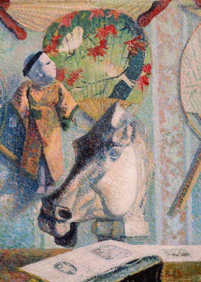 Still Life with Doll and Horse Head