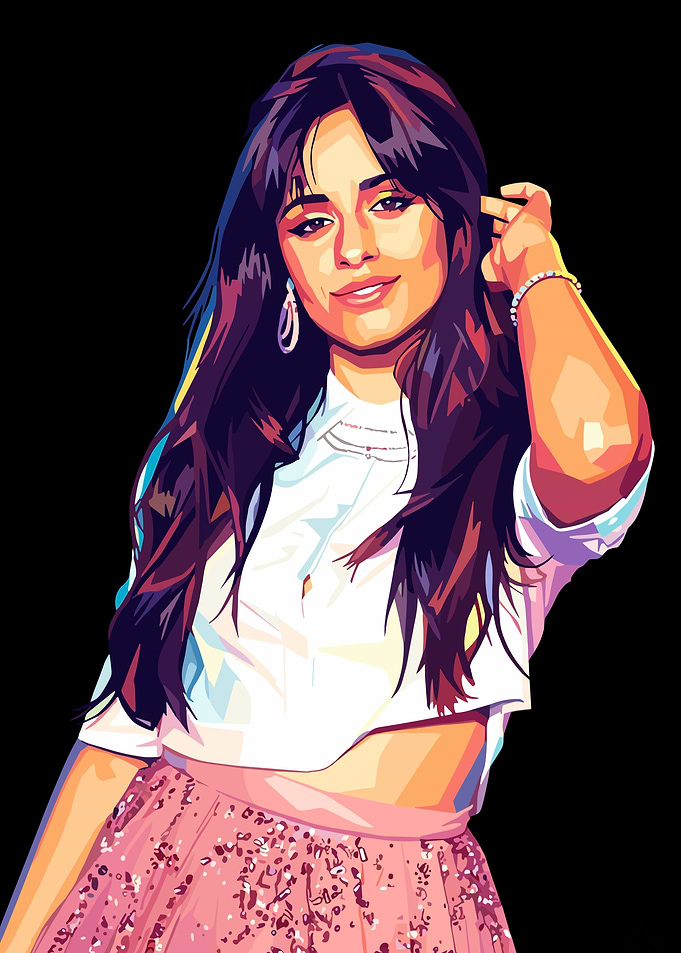 Camila Cabello Pop Art Portrait
