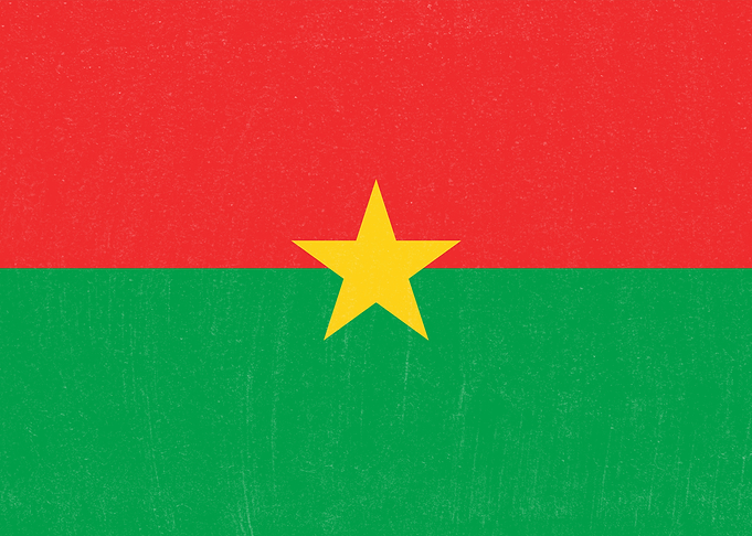 Burkina Faso Flag Distressed