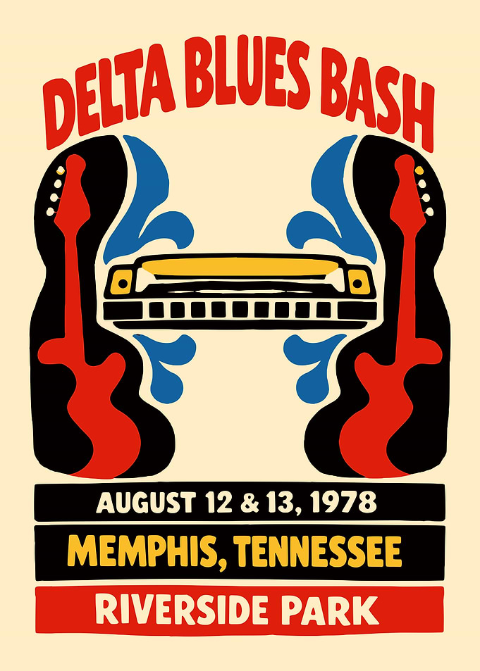Delta Blues Bash Poster