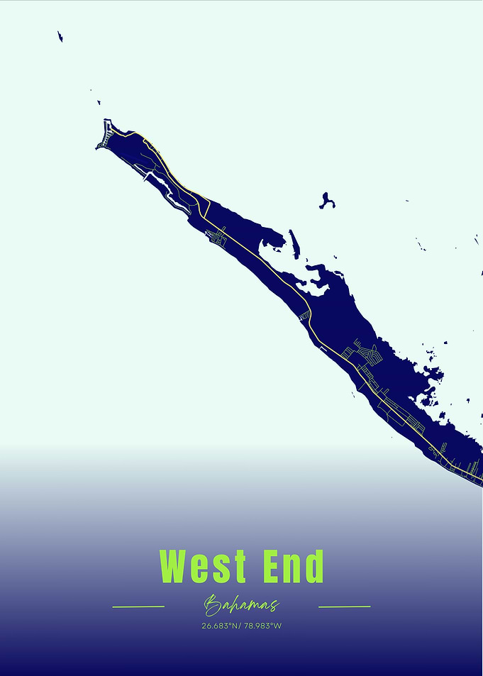 West End Bahamas Map