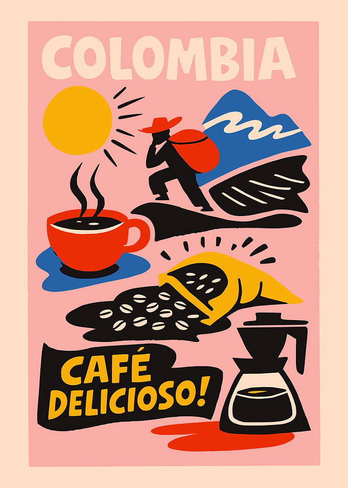 Colombian Coffee Poster