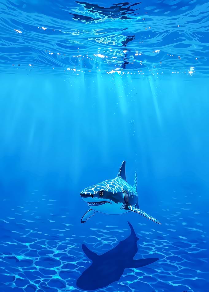 Great White Shark Underwater